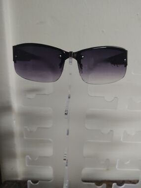 eye candy Rimless Gradient Purple-Black Sunglasses